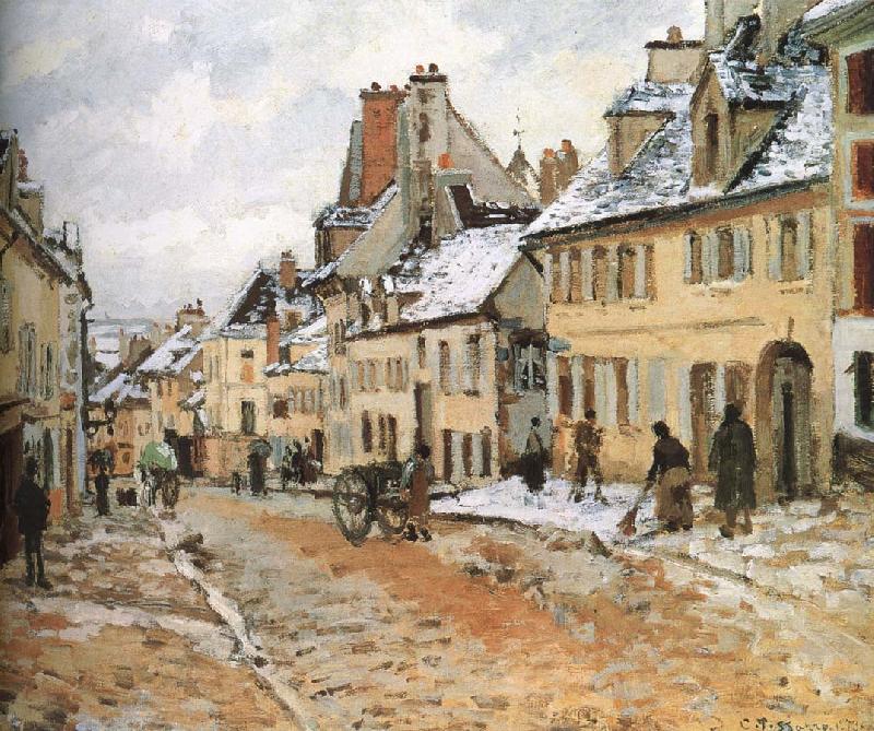 Camille Pissarro Pang map of snow Schwarz china oil painting image